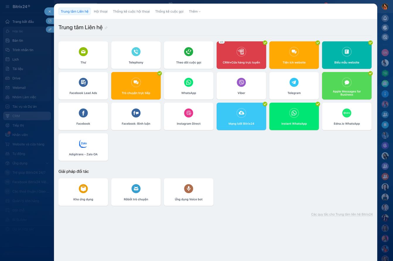 Tích hợp CRM với các công cụ khác Đồng bộ dữ liệu giữa các hệ thống